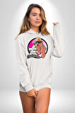 GTA San Andreas Retro Oyun Tasarım Erkek Kadın Beyaz Dijital Baskılı Kapüşonlu Sweatshirt Hoodie