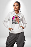 GTA San Andreas Retro Oyun Tasarım Erkek Kadın Beyaz Dijital Baskılı Kapüşonlu Sweatshirt Hoodie