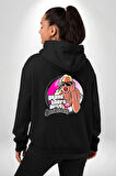 GTA San Andreas Retro Oyun Tasarım Erkek Kadın Siyah Ön Sırt Baskılı Kapüşonlu Sweatshirt Hoodie