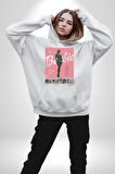 Barbie Film Poster Retro Tasarım Erkek Kadın Beyaz Dijital Baskılı Kapüşonlu Sweatshirt Hoodie