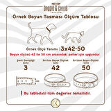 Cattie Boncuklu Deri Küçük Irk Köpek ve Kedi Boyun Tasması Medium Royal Mavi 1x20-23 Cm