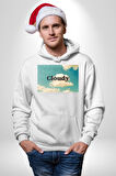 Pisikolojim Bulutlu Erkek Kadın Beyaz Dijital Baskılı Kapüşonlu Sweatshirt Hoodie
