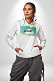 Pisikolojim Bulutlu Erkek Kadın Beyaz Dijital Baskılı Kapüşonlu Sweatshirt Hoodie