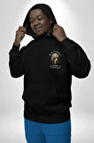 İshak Kurbanı Erkek Kadın Siyah Ön Sırt Baskılı Kapüşonlu Sweatshirt Hoodie