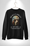 İshak Kurbanı Erkek Kadın Unisex Dijital Baskılı Siyah Sweatshirt