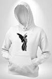Modern Sanat Yunan Kadın Melek Erkek Kadın Beyaz Dijital Baskılı Kapüşonlu Sweatshirt Hoodie