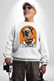 Cool Köpek Hapishane Güneş Gözlük Erkek Kadın Unisex Dijital Baskılı Beyaz Sweatshirt