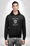 Çağdaş Yüzük Kurukafa Kral Erkek Kadın Siyah Dijital Baskılı Kapüşonlu Sweatshirt Hoodie