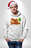 Uzaylı Yabancılarla Konuşma Erkek Kadın Beyaz Dijital Baskılı Kapüşonlu Sweatshirt Hoodie