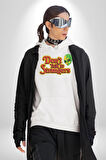 Uzaylı Yabancılarla Konuşma Erkek Kadın Beyaz Dijital Baskılı Kapüşonlu Sweatshirt Hoodie