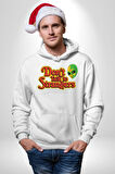 Uzaylı Yabancılarla Konuşma Erkek Kadın Beyaz Dijital Baskılı Kapüşonlu Sweatshirt Hoodie