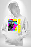 Heykel Anlamadığınız Şeyden Nefret Etmeyin Erkek Kadın Beyaz Dijital Baskılı Kapüşonlu Sweatshirt Hoodie