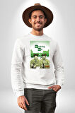 Dizi Breaking Bad Özel Tasarım Erkek Kadın Unisex Dijital Baskılı Beyaz Sweatshirt