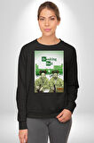 Dizi Breaking Bad Özel Tasarım Erkek Kadın Unisex Dijital Baskılı Siyah Sweatshirt
