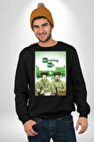 Dizi Breaking Bad Özel Tasarım Erkek Kadın Unisex Dijital Baskılı Siyah Sweatshirt
