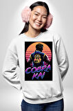 Cobra Kai Erkek Kadın Unisex Dijital Baskılı Beyaz Sweatshirt