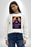 Cobra Kai Erkek Kadın Unisex Dijital Baskılı Beyaz Sweatshirt