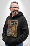 Tom Jerry Çizgi Film Şömine Çizgi Film Erkek Kadın Siyah Dijital Baskılı Kapüşonlu Sweatshirt Hoodie