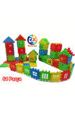 Puzzle City 3d Yapı Ve Tasarım Blokları 64 Parça Eğitici Oyuncak Puzzle Blok Set Eğlenceli Oyuncak