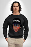Hip Hop Kültürü Eazy Compton Erkek Kadın Unisex Dijital Baskılı Siyah Sweatshirt