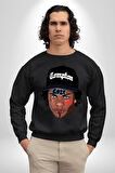 Hip Hop Kültürü Eazy Compton Erkek Kadın Unisex Dijital Baskılı Siyah Sweatshirt
