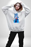 Valorant Jett Fan Art Tişört Tasarımı Erkek Kadın Beyaz Dijital Baskılı Kapüşonlu Sweatshirt Hoodie
