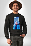 Valorant Jett Fan Art Tişört Tasarımı Erkek Kadın Unisex Dijital Baskılı Siyah Sweatshirt