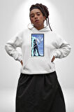 Gamerlara Özel Valorant Jett Tasarım Erkek Kadın Beyaz Dijital Baskılı Kapüşonlu Sweatshirt Hoodie