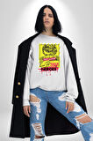 Aşk Meleği Sahte Melek Sus Erkek Kadın Unisex Dijital Baskılı Beyaz Sweatshirt