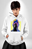Eriyen Boya Gibi İnsanlık Erkek Kadın Beyaz Dijital Baskılı Kapüşonlu Sweatshirt Hoodie
