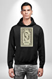 Marilyn Monroe Bir Dolar Erkek Kadın Siyah Dijital Baskılı Kapüşonlu Sweatshirt Hoodie