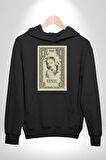 Marilyn Monroe Bir Dolar Erkek Kadın Siyah Dijital Baskılı Kapüşonlu Sweatshirt Hoodie