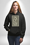 Marilyn Monroe Bir Dolar Erkek Kadın Siyah Dijital Baskılı Kapüşonlu Sweatshirt Hoodie