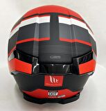 Mt Thunder 4 SV R25 B5 Şeffaf Vizör Kask Kırmızı Mat Siyah L