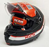 Mt Thunder 4 SV R25 B5 Şeffaf Vizör Kask Kırmızı Mat Siyah 2XL