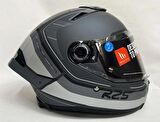 Mt Thunder 4 SV R25 C2 Şeffaf Vizör Kask Mat Gri XL