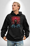 The Weeknd Erkek Kadın Siyah Dijital Baskılı Kapüşonlu Sweatshirt Hoodie