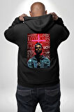 The Weeknd Erkek Kadın Siyah Ön Sırt Baskılı Kapüşonlu Sweatshirt Hoodie