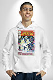 Umbrella Academy Erkek Kadın Beyaz Dijital Baskılı Kapüşonlu Sweatshirt Hoodie