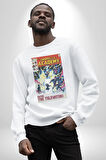 Umbrella Academy Erkek Kadın Unisex Dijital Baskılı Beyaz Sweatshirt