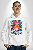 Satranç Kralicesi Dizi The Queen's Gambit Erkek Kadın Beyaz Dijital Baskılı Kapüşonlu Sweatshirt Hoodie