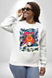 Satranç Kralicesi Dizi The Queen's Gambit Erkek Kadın Unisex Dijital Baskılı Beyaz Sweatshirt