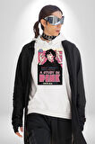 Sherlock Sırrı  Erkek Kadın Beyaz Dijital Baskılı Kapüşonlu Sweatshirt Hoodie