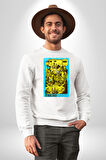 Breaking Bad Dizi Erkek Kadın Unisex Dijital Baskılı Beyaz Sweatshirt