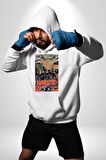 Einstein Retro Dil Çıkarma Devam Ettir Erkek Kadın Beyaz Dijital Baskılı Kapüşonlu Sweatshirt Hoodie