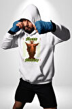 Dağınık Majestileri Hıristiyan Sokak Stili  Erkek Kadın Beyaz Dijital Baskılı Kapüşonlu Sweatshirt Hoodie