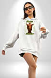 Dağınık Majestileri Hıristiyan Sokak Stili  Erkek Kadın Beyaz Dijital Baskılı Kapüşonlu Sweatshirt Hoodie