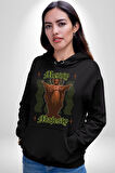 Dağınık Majestileri Hıristiyan Sokak Stili  Erkek Kadın Siyah Dijital Baskılı Kapüşonlu Sweatshirt Hoodie