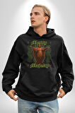 Dağınık Majestileri Hıristiyan Sokak Stili  Erkek Kadın Siyah Dijital Baskılı Kapüşonlu Sweatshirt Hoodie
