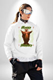 Dağınık Majestileri Hıristiyan Sokak Stili  Erkek Kadın Unisex Dijital Baskılı Beyaz Sweatshirt